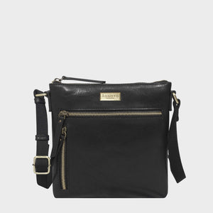 Assots London - Rue Leather Crossbody - Black