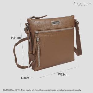 Assots London - Rue Leather Crossbody - Tan