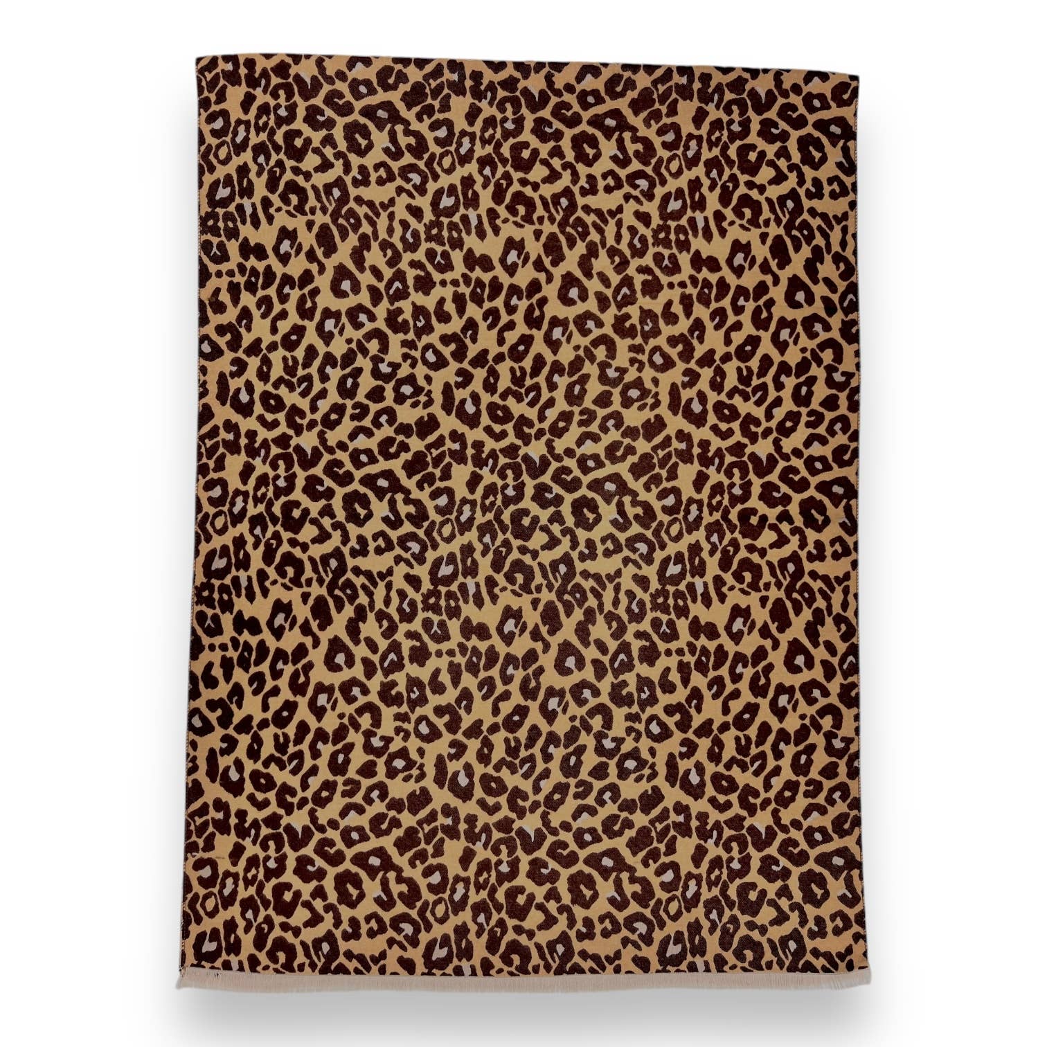 London Scarves - Leopard print winter scarf - Classic Brown