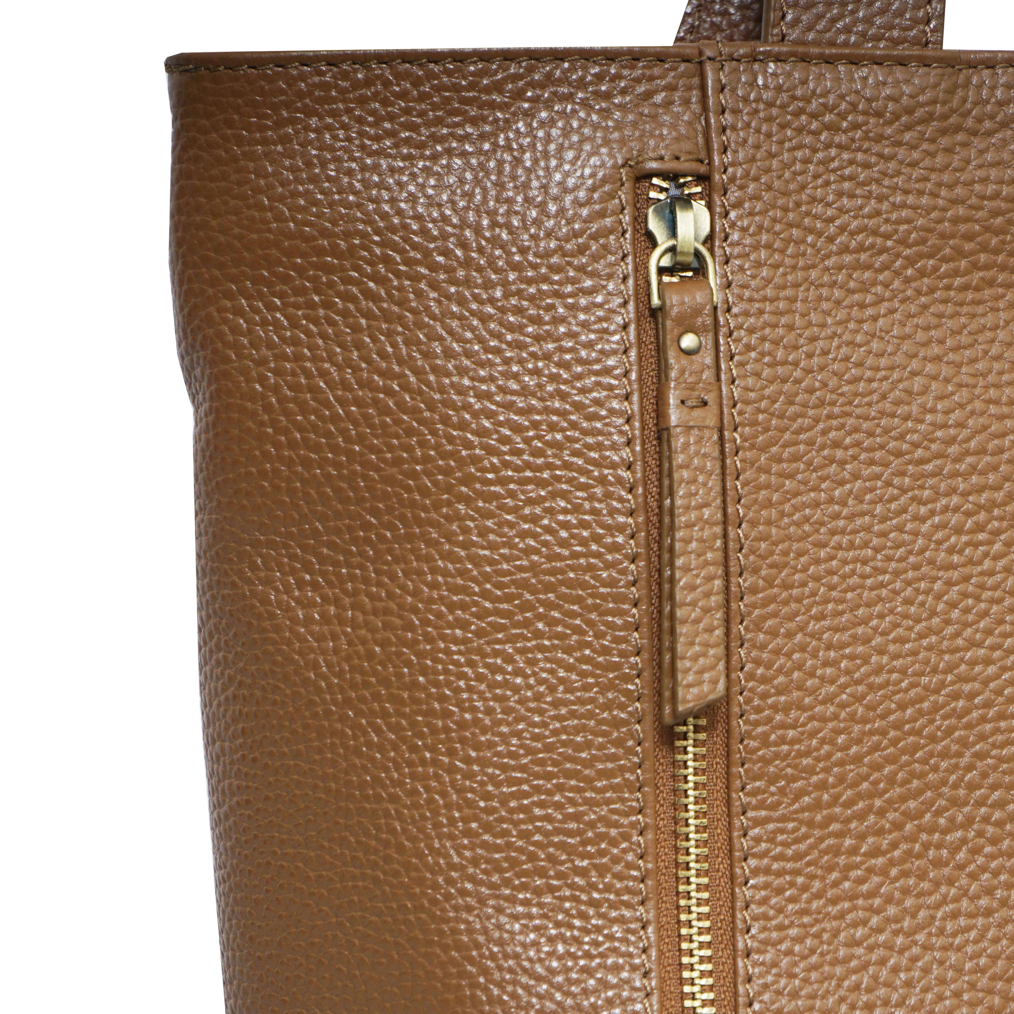 Assots London - Corder Leather Oversized Tote Bag - Tan