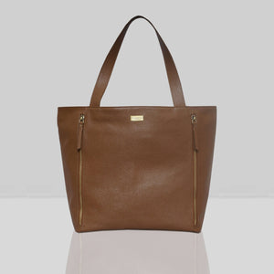 Assots London - Corder Leather Oversized Tote Bag - Tan