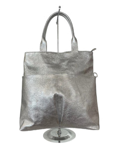 Ida Leather Bag - Silver